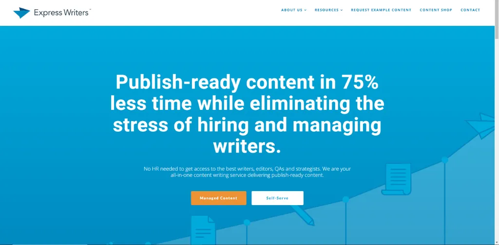 Express writers homepage