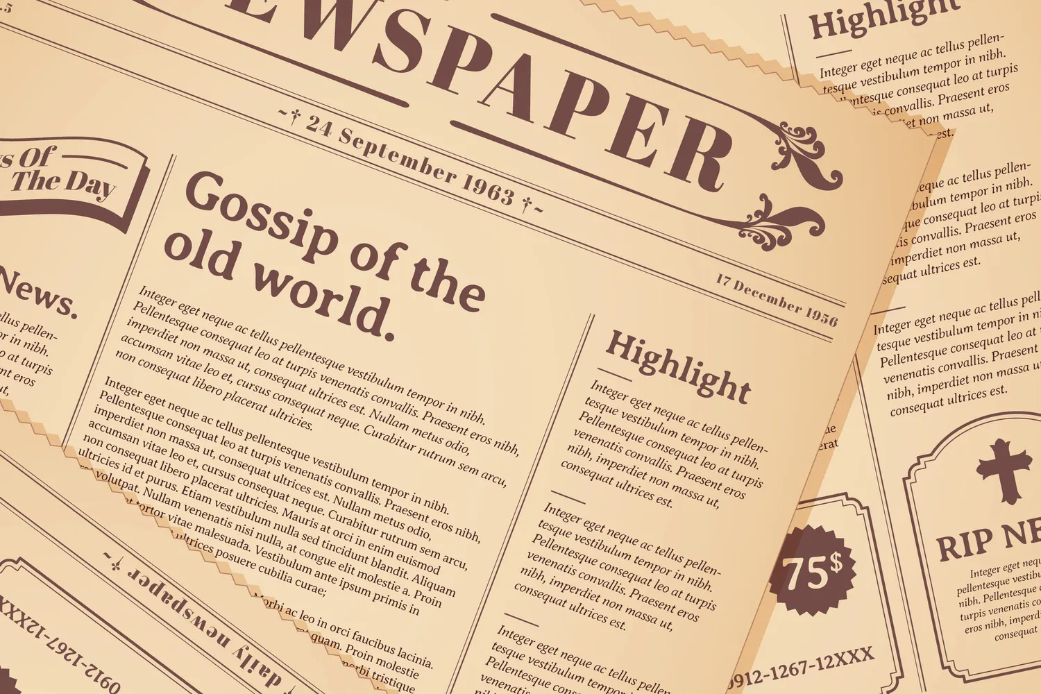 Old newspaper 