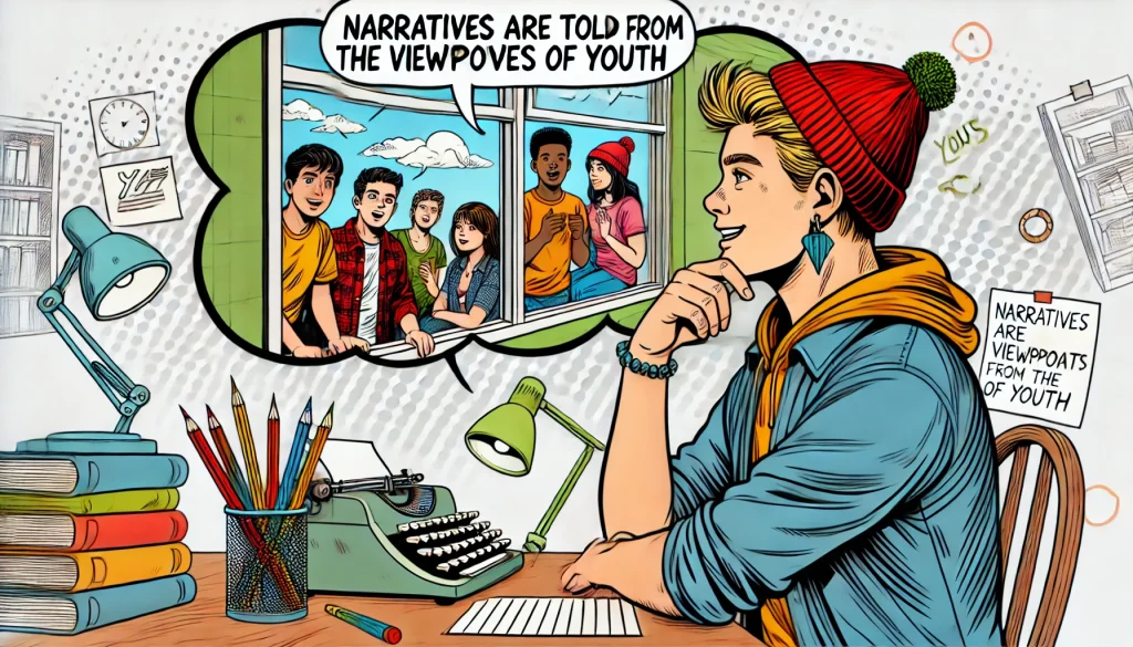 I. Narratives are told from the viewpoints of youth.