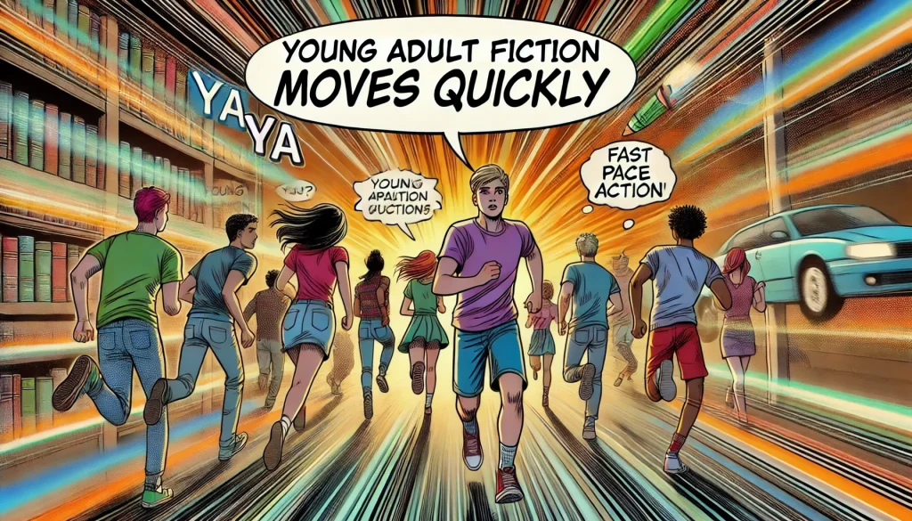 III. Young adult fiction moves quickly.