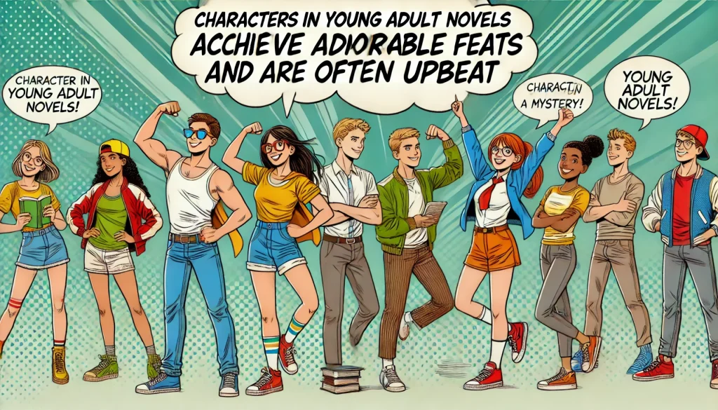 IV. Characters in young adult novels achieve admirable feats and are often upbeat.