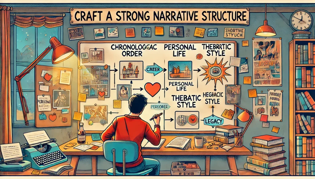 Choose a Format that Fits the Story Chronological Order Perfect for historical figures or straightforward life stories. Start at the beginning and work your way through. Thematic Approach Ideal for more complex stories. Group events by themes like “career,” “personal life,” or “legacy.” Hybrid Style Combine both for a dynamic flow. 