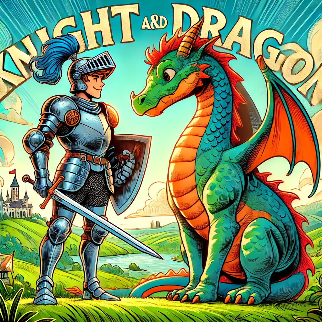 Knight and Dragon by Andy Catling