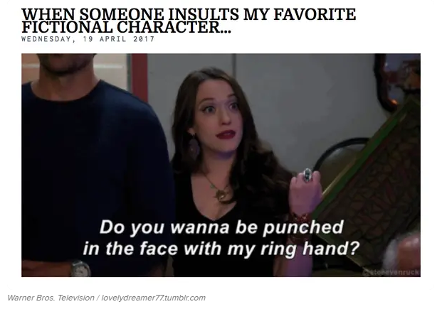 9. Fictional Loyalty and Violent Tendencies