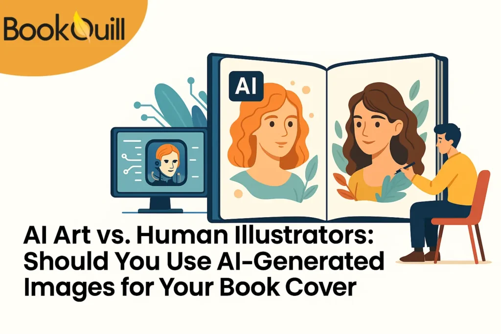 AI Art vs. Human Illustrators Should You Use AI-Generated Images for Your Book Cover