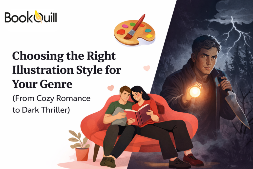 Choosing the Right Illustration Style for Your Genre (From Cozy Romance to Dark Thriller)